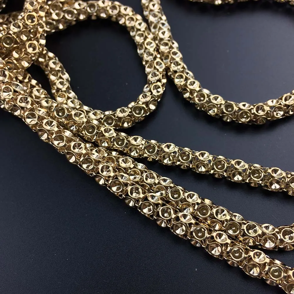 6mm golden decorative chain,1 yard/lot,garment accessories dancing bag