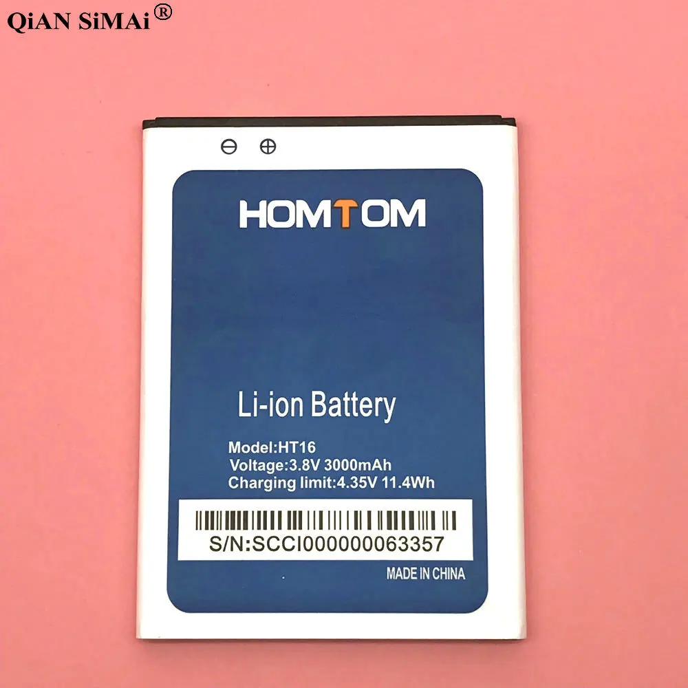 

New High Quality HT16 3000mAh battery For Homtom HT16 Pro phone