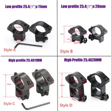 2 шт./пара 1 дюйм кольцо 25,4 мм Вивер/Picatinny скобка для прицела рейку QD Быстрый Release11/20 мм Тактический Airsoft RL2-0007