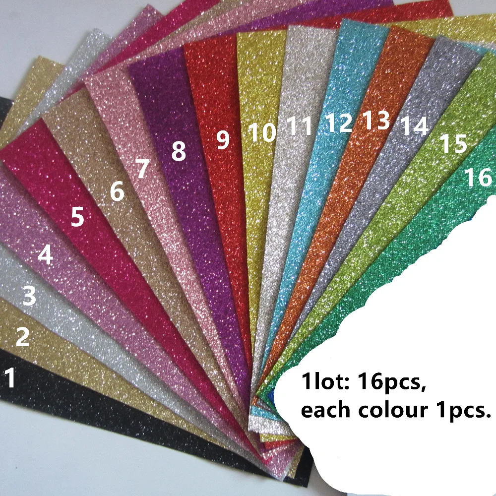 16pcs 21x30cm a4 size t001 colour sample fine glitter fabric material for christmas diy bow - Free Sample Shoes 16pcs 21x30cm a4 size t001 colour sample fine glitter fabric material for christmas diy bow - Free Sample Shoes
