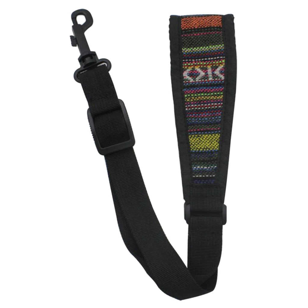 1Pc Saxophone Neck Strap Sax Shoulder Belt Sling Hook for Alto Tenor Sax Wood Wind Accessories Random Color 42-56cm