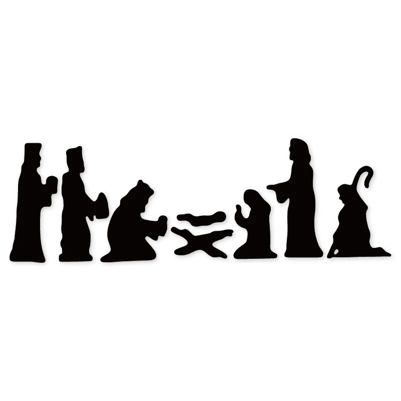 

Ufurty Nativity Scene Metal Cutting Dies Stencils for DIY Scrapbooking Decorative Crafts Embossing Paper Cards 2019 New Dies