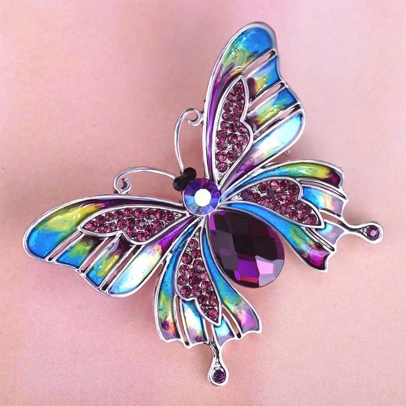 Лидер продаж антикварные Серебристые броши в виде воротника Виолетты