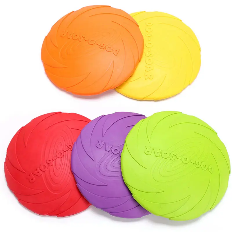 

Interactive Pet toys New Large Dog Flying Discs Trainning Puppy Funny Toy Rubber Fetch Flying Disc Frisby