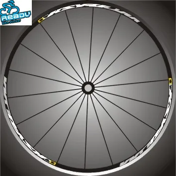 rim one piece HED.3 Tri-spoke Wheel Decal//Sticker Set of 12 White For 45mm