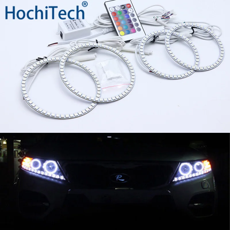 Для Kia Sorento R 2009 2010 2011 2012 Многоцветный комплект светодиодов глаза ангела RGB гало