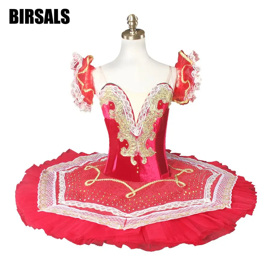 Free Shipping Red Ballet Tutu Professional Ballet Tututs Ballet Tutu Girls Tutu Ballet Dresses For GirlsBT8972