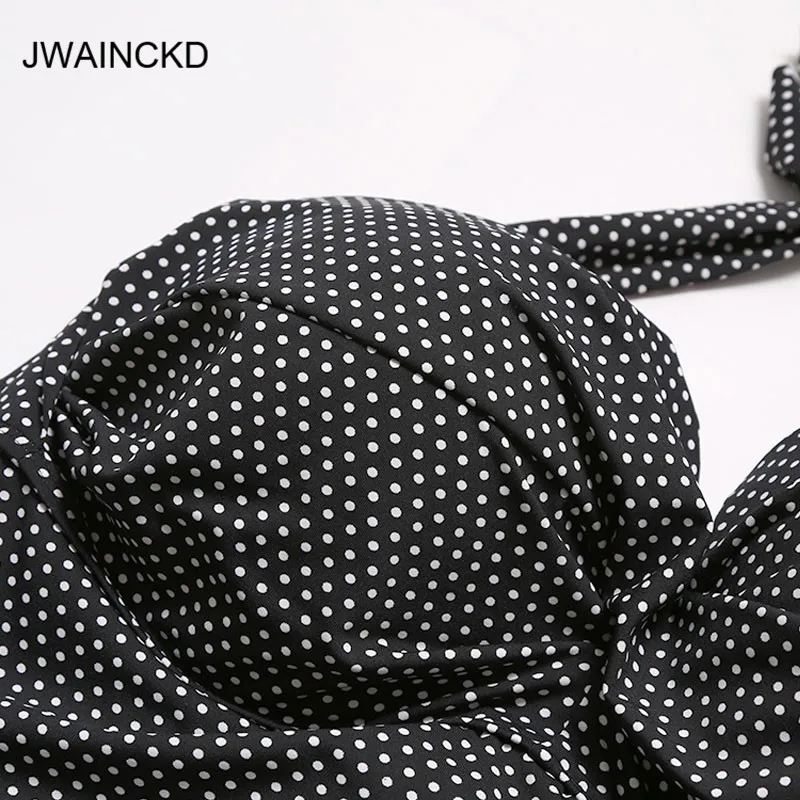 JWAINCKD Swimsuit Women Halter Bathing Suit Two Piece Sexy Tiny Bikini Low Waist Sport Beachwear Knotted Padded Plus Size
