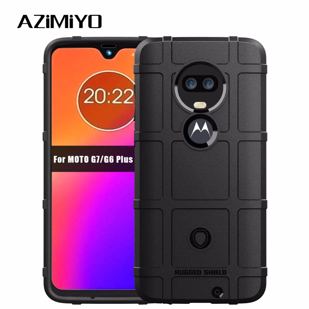 

AZiMiYO Frosted Case For Moto G G6 G7 Shockproof phone case G6 Plus G7 Plus Play Power One P30 Note Play P40 Z3 Z4 Force 1S Case