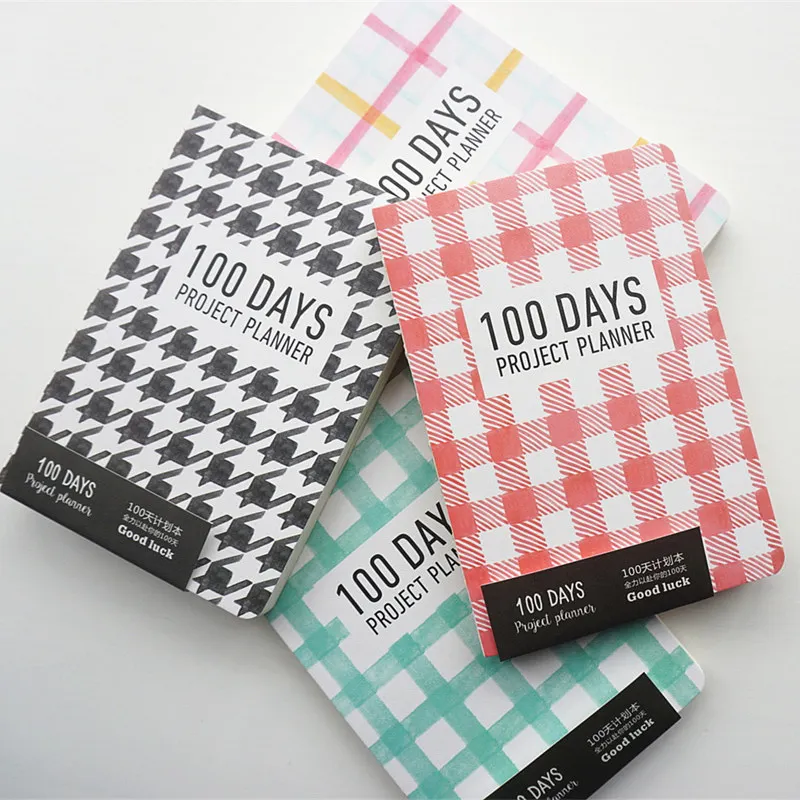 

Grid World ver.2" 100 Days Project Daily Planner Study Journal Business Agenda Notebook Scheduler