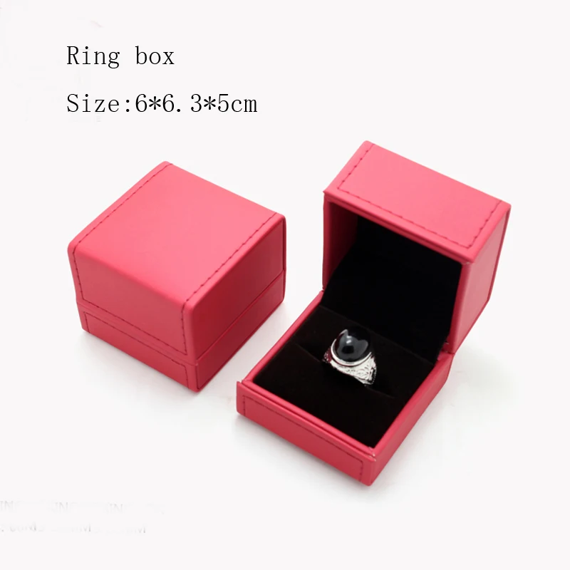HIGH QUALITY! Box For Jewelry Free shipping 20pcs/lot Red PU Wedding