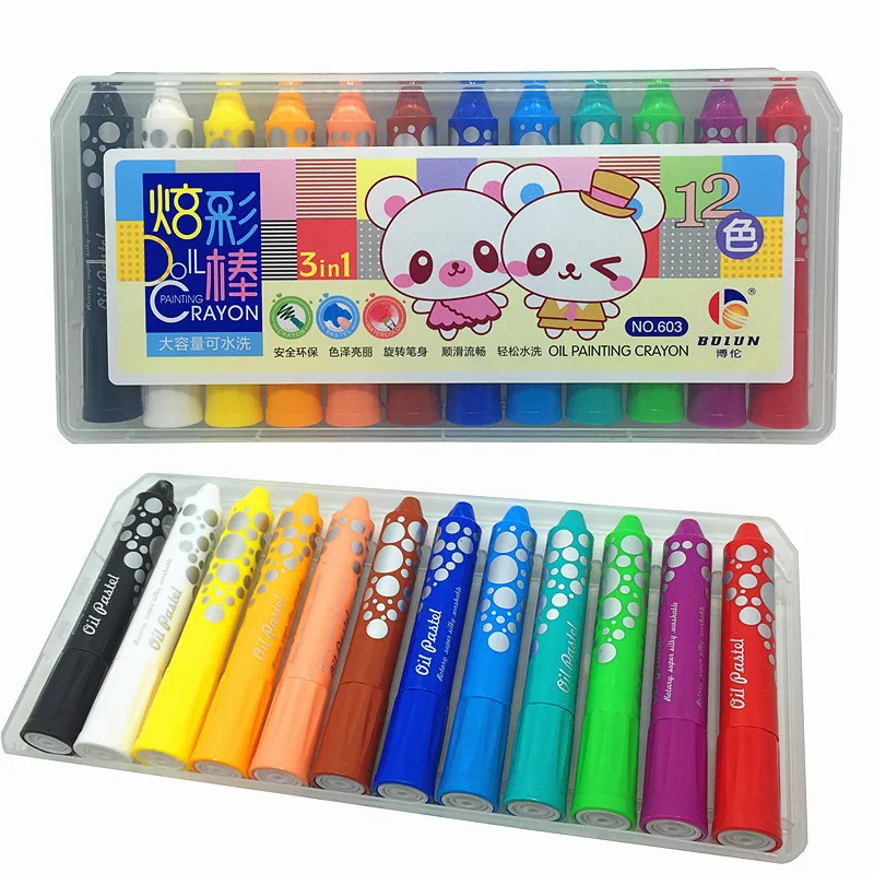 Можно стирать Цвет pens Пластик Мелки 12/24/36 компл. Цвет воды Цвет ручки Пластик ручки цвет карандаш подарок для детей Лидер продаж