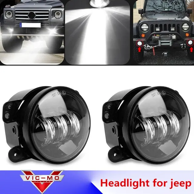 2 Round Headlamp Car Accessories Daymaker Sd Projector Headlights 2 Round Headlamp Car Accessories Daymaker Sd Projector Headlights 4 Cars Running Lights Led Fog Lamp For Chrysler Pt Cruiser