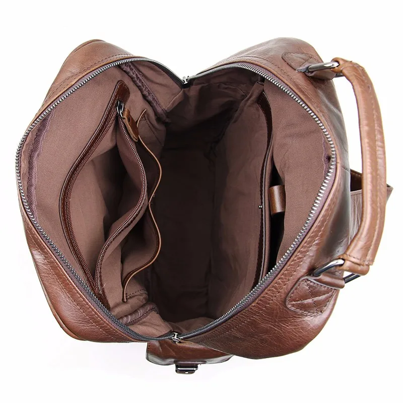 Натуральная коровья кожа мини рюкзак для ноутбука школьная сумка для женщин сумка-портфель 7355