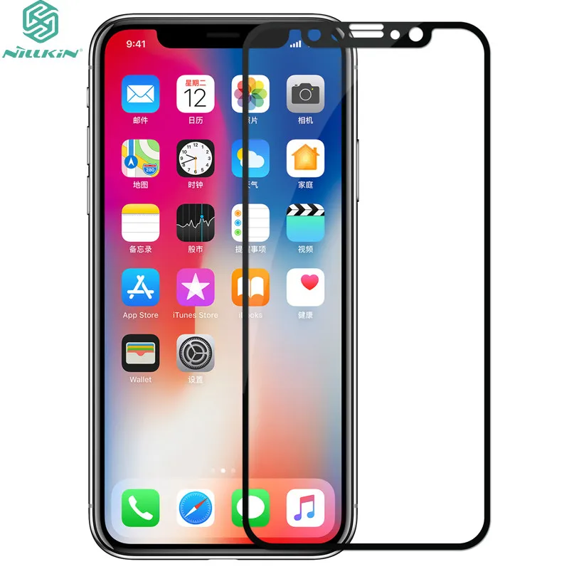 

NILLKIN Amazing CP+ complete covering Tempered Glass film for iphone x Nanometer Anti-Explosion Screen Protector for iphone x