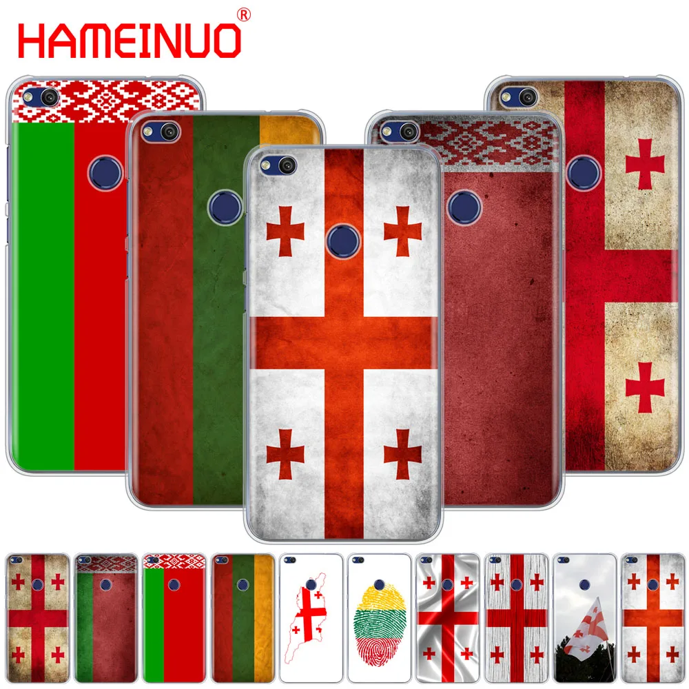 HAMEINUO Georgia Grunge Flag Cover phone Case for huawei Ascend P7 P8 P9 P10 P20 lite plus pro G9 G8 G7 2017 | Мобильные телефоны и