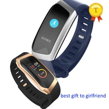 Цвет Сенсорный экран ip67 Водонепроницаемый мужские и женские Smart группа крови Давление Кислорода Монитор сердечного ритма Здоровый Спорт браслет