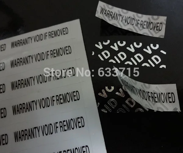 Void if removed. Слово «void» на наклейке обозначает.