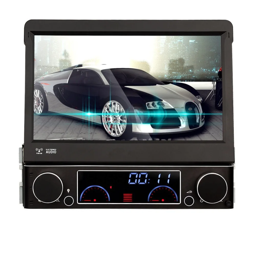 Excellent 7-inch digital Automatic touch screen 1 DIN universal Car DVD Player car radio player audio AM/FM Tuner USB/ SD  Bluetooth GPS 1
