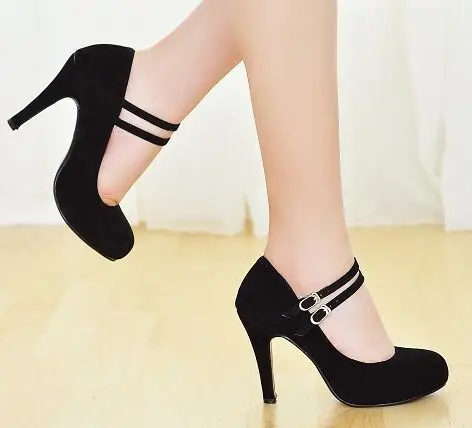 Zapatos de novia de doble hebilla, calzado de boda, tacones pequeños, 2015,  personalizado, de talla grande, 42, 43, para fiesta, 3132 - AliExpress  Calzado