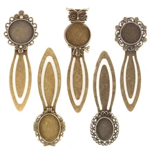 PandaHall 10 шт. металлическая классическая Закладка кабошон «сделай сам» настройки Античная бронзовая цвет украшения аксессуары ремесло материал