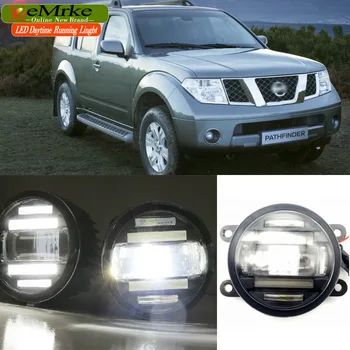 

EEMRKE Car Styling for Nissan Pathfinder R51 2005-2012 2 in 1 Double LED DRL Cut-line Lens Fog Lights Daytime Running Lights