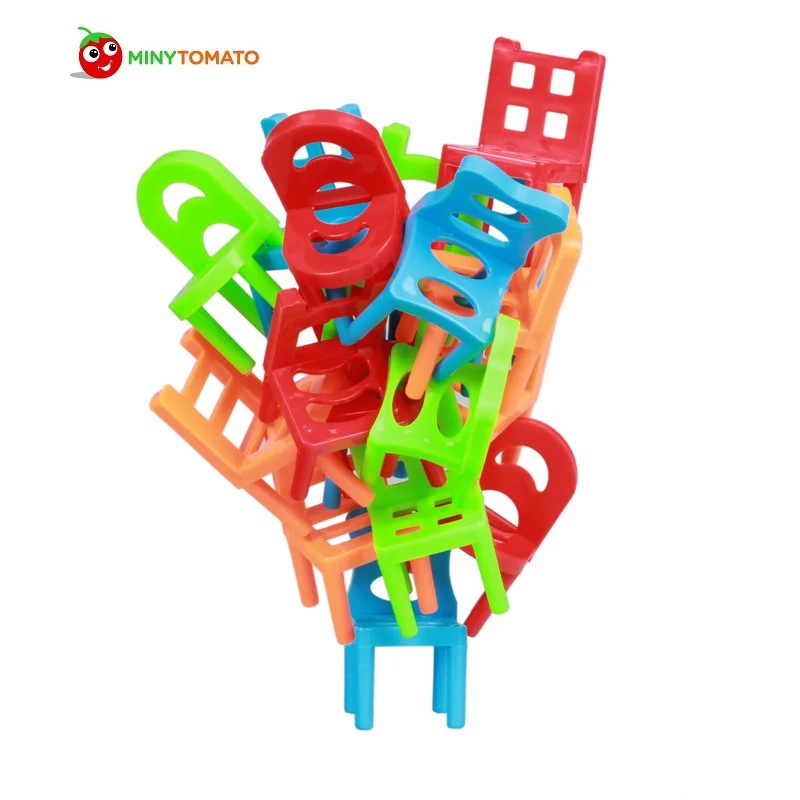 18pcs/set Mini Balance Chairs Board Game Family Children Educational