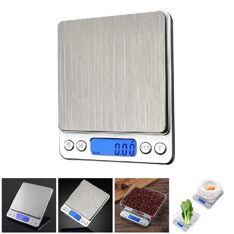 

NEW 2000g/0.1g High Precision Electronic Digital Balance Weight Pocket Scale for Kitchen Jewelry 2018ing