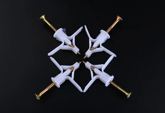 5-70pcs-100pcs-Plasterboard-Drywall-Ribbed-Anchor-Self-Drilling-Wall-Drywall-Anchors-Plastic-Screw-Expansion-Anchor-Sleeve
