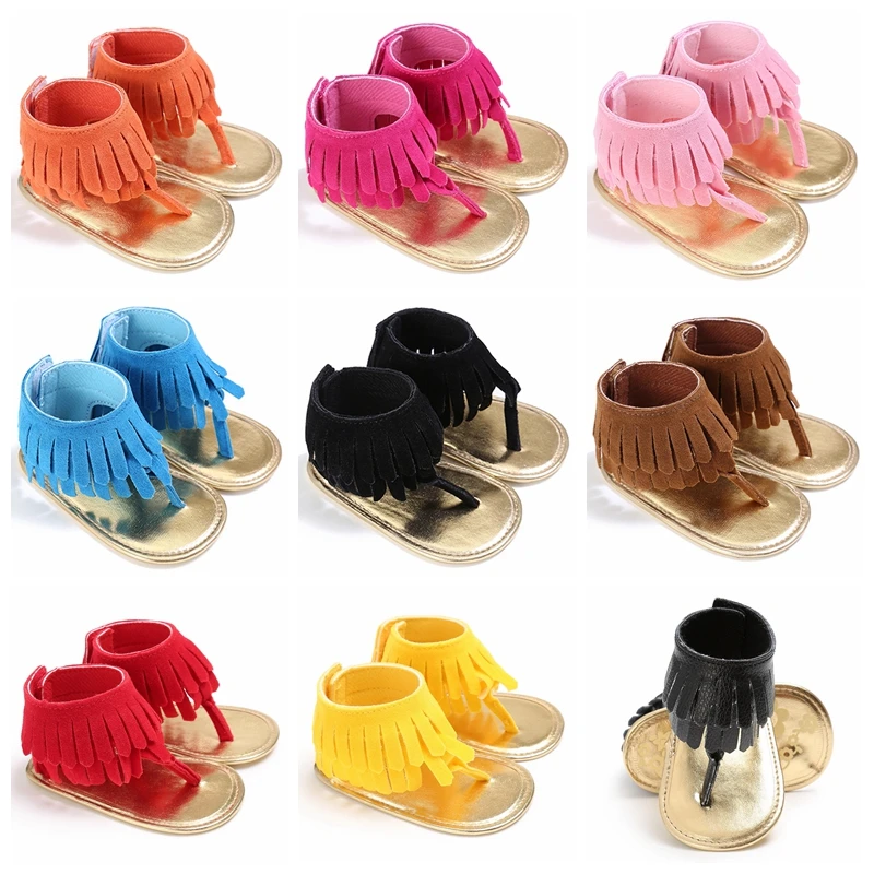 Baby//Infant Moccasin Sandals First Walkers Summer Soft Soled Sandal