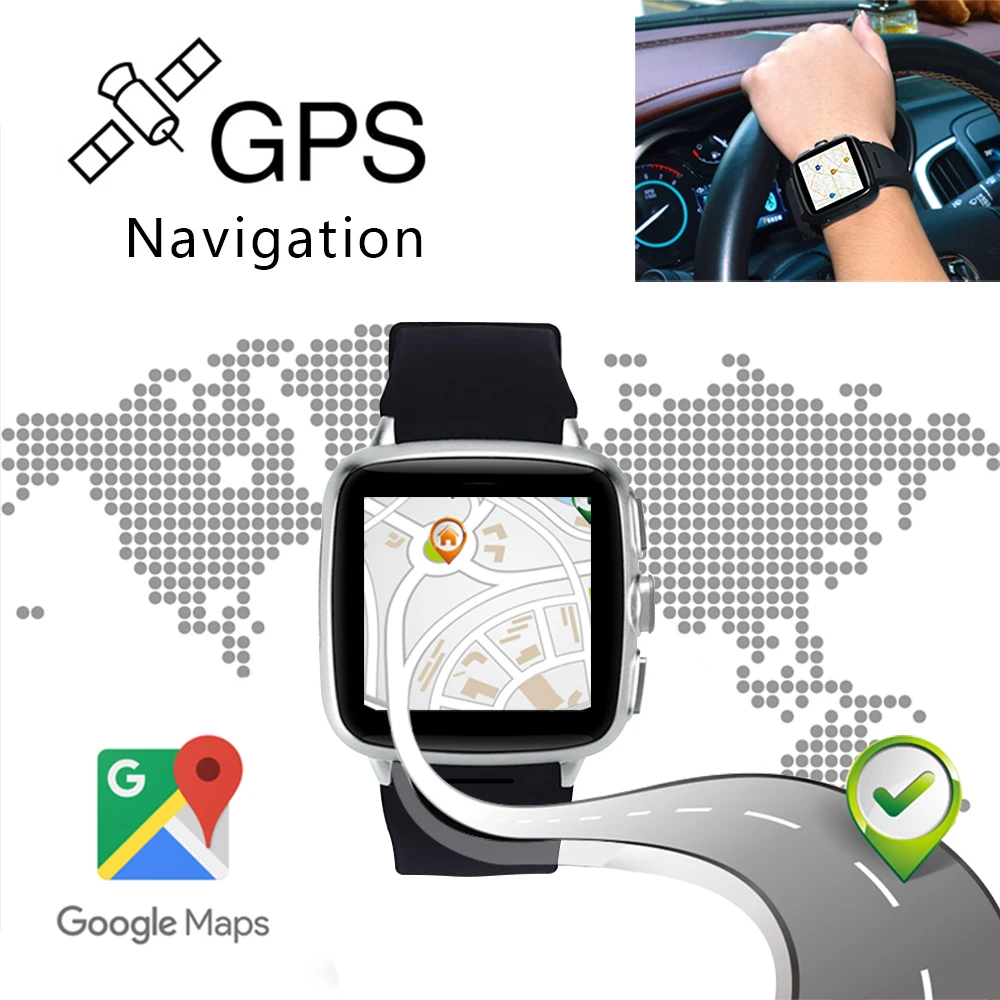 F05 Smart watch Android 3G watch phone 1G RAM 8G ROM 2MP camera heart rate tracker Pedometer WIFI GPS Bluetooth smartwatch