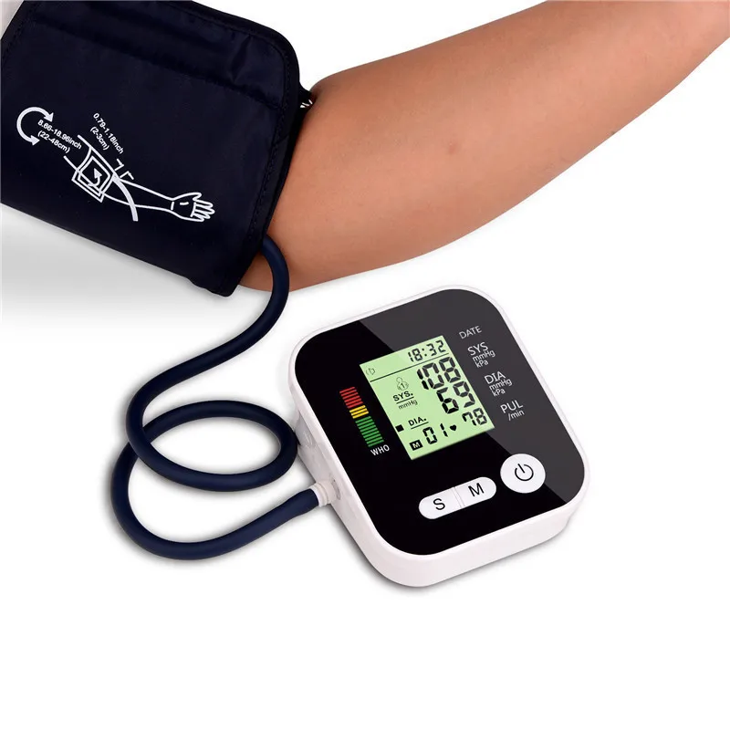 

High quality Upper Arm blood pressure monitor with voice and USB automatic tonometer
