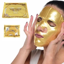 24K золото, био Коллаген маска для губ лица морщин усталые ноги Пышное лечение глаз