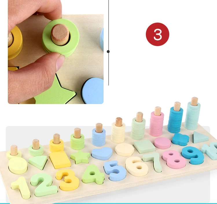 Новые Детские деревянные игрушки Монтессори, Обучающие деревянные игрушки Монтессори, материалы для обучения математике, игрушки для детей