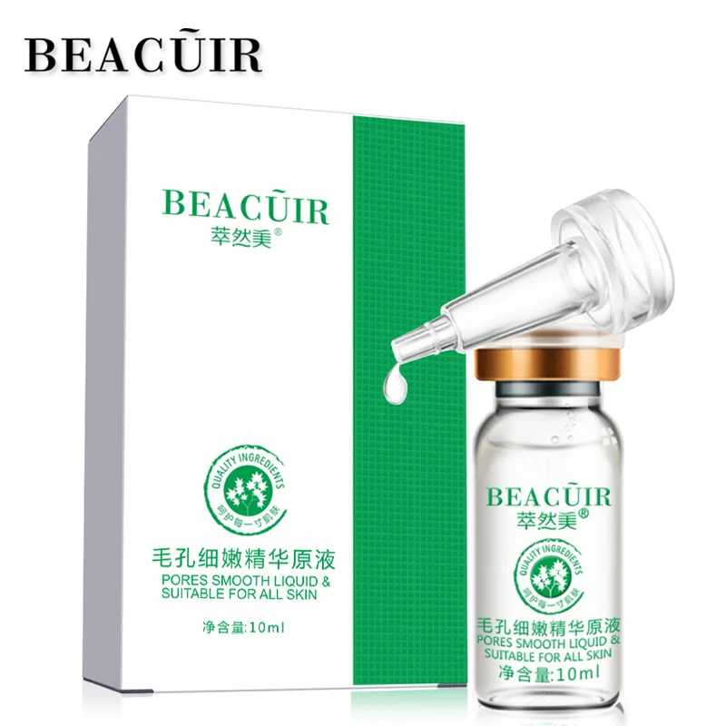BEACUIR Shrink Pores Face Serum Hyaluronic Acid Essence Lifting Firming Whitening Anti Aging Anti Wrinkle Moisturizing Skin Care