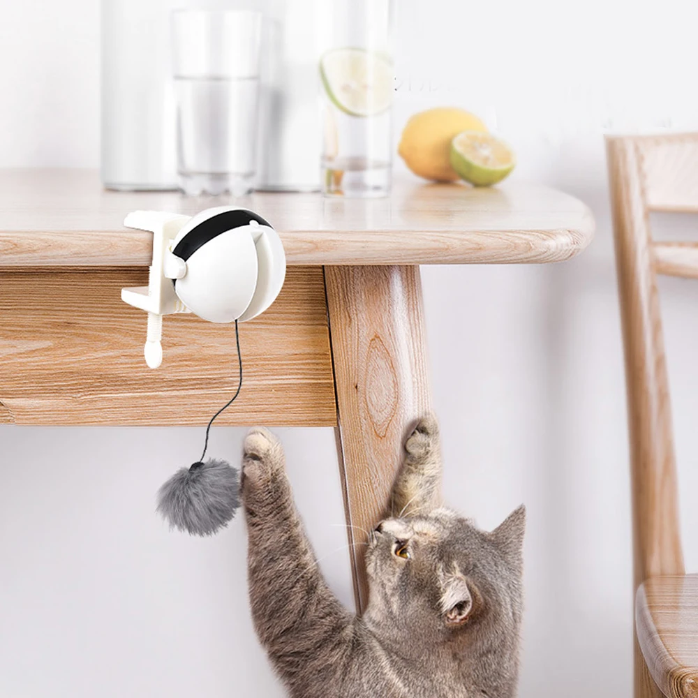 

Pets Cat Toys Electric Teaser Interactive Cat Funny Toy Lifting Ball Interactive Toys for IQ Training Stimulation Exercise
