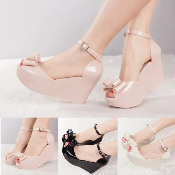 jelly wedges heels