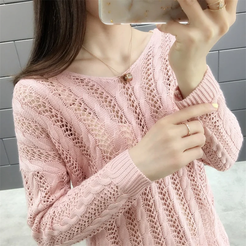 

The new spring and summer 5039 (in between small room no. 2) v-neck lace-up back hollow out twist sweater dress 36