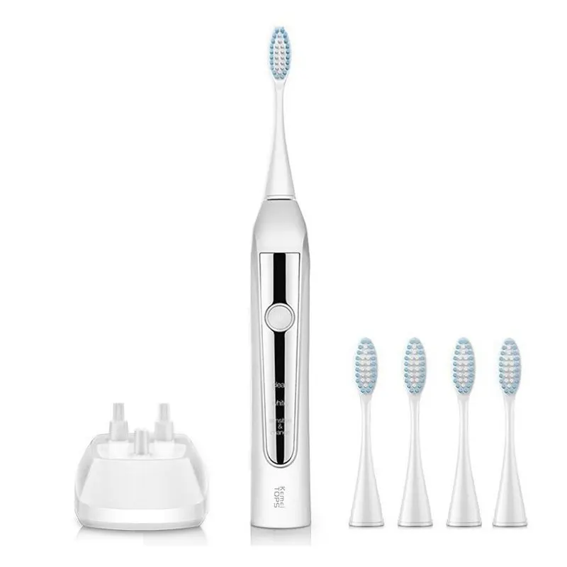 Профессиональная оригинальная перезаряжаемая электрическая зубная щетка, ультра звуковая зубная щетка для детей и взрослых, звуковая зубная щетка
