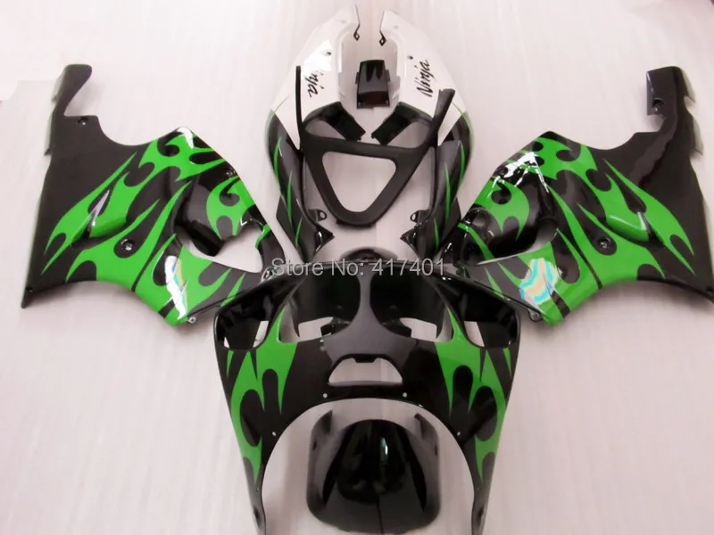 Green-Flame-Black-fairing-kit-
