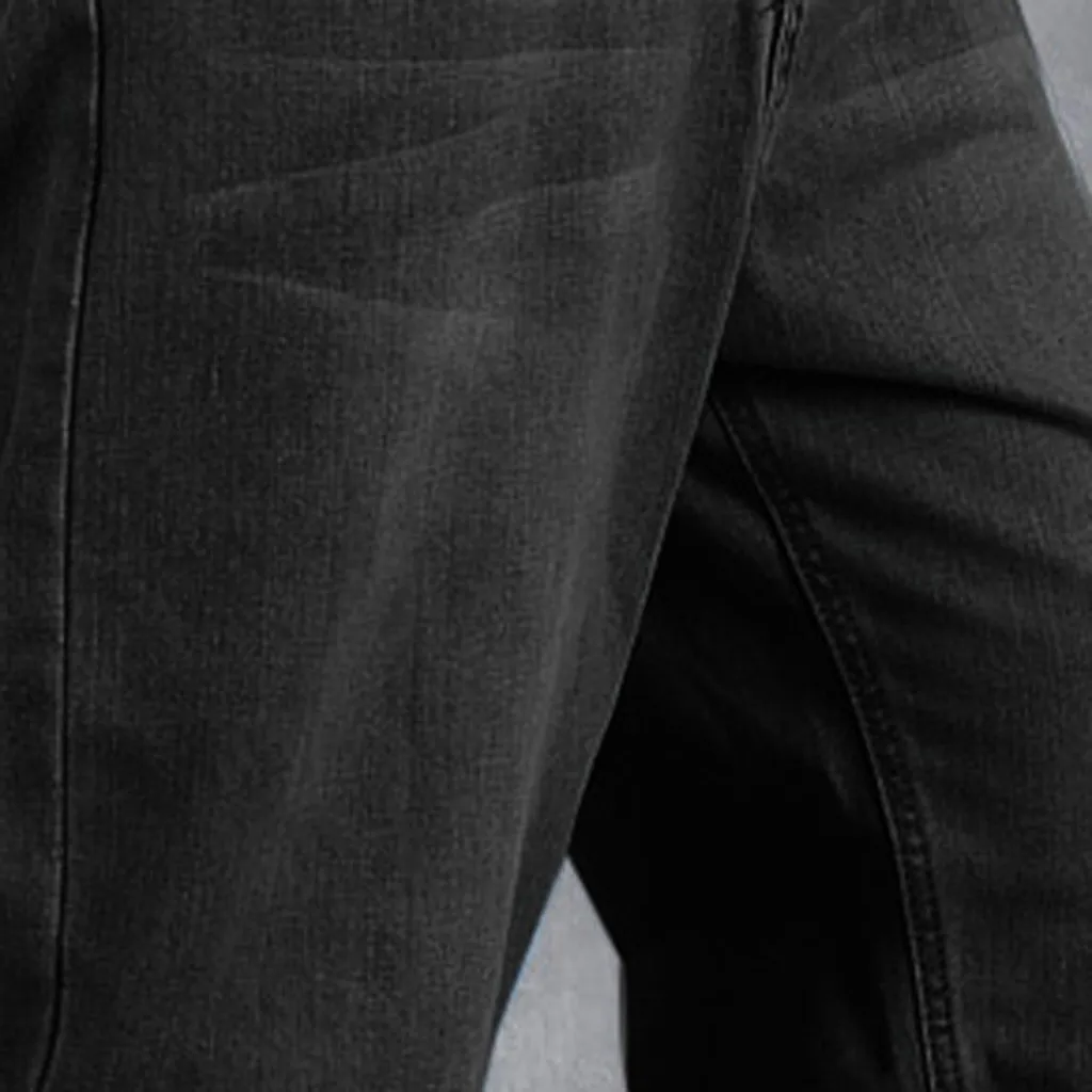 Jaycosin Men's Casual Solid Plus Size Loose Trousers Fashion Hip Hop Street Dance Denim Trousers Midweight Pantalones Deportivos