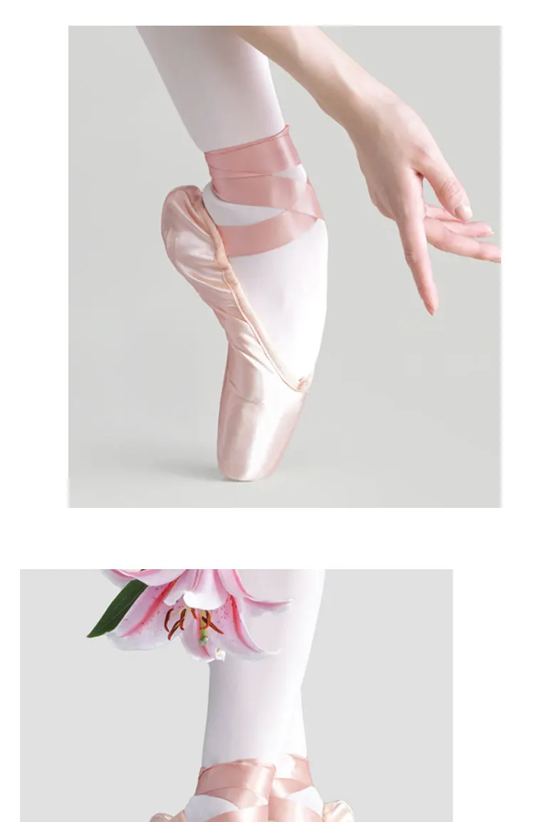 Профессиональные Балетные танцевальные атласные танцевальные балетные туфли для детей, девочек, взрослых, женские балетки
