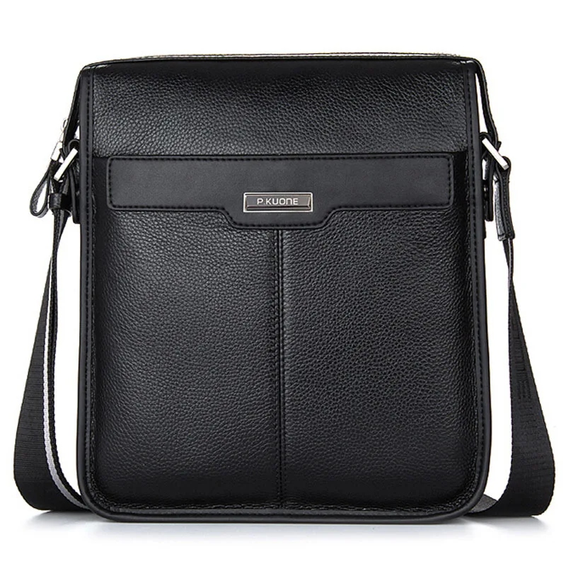 

Hot Famous Brand Men Bag Briefcase High Quality First Layer Cowhide Leather Business Men Messenger Shoulder Bag Men's Travel Bag