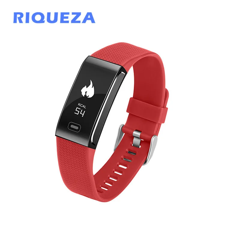 

RIQUEZA CK18 Smart Bracelet Sleep Monitor Blood Pressure Heart Rate Monitor Fitness Tracker Call Reminder With High Quality