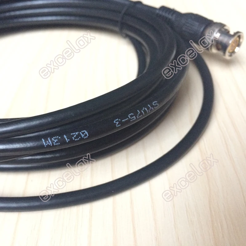 3 шт./лот 0.5 м/50 см BNC мужчинами видео кабель 75-3 коаксиальный кабель-удлинитель 0.5 м джемпер для видеонаблюдения Товары теле- и видеонаблюдения