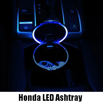 LED cendrier пепельница для 10th Honda Civic Mercedes автомобиль-Стайлинг Чехлы для мангала модификации Автомобильный Интерьер световой автомобиль Интимные аксессуары