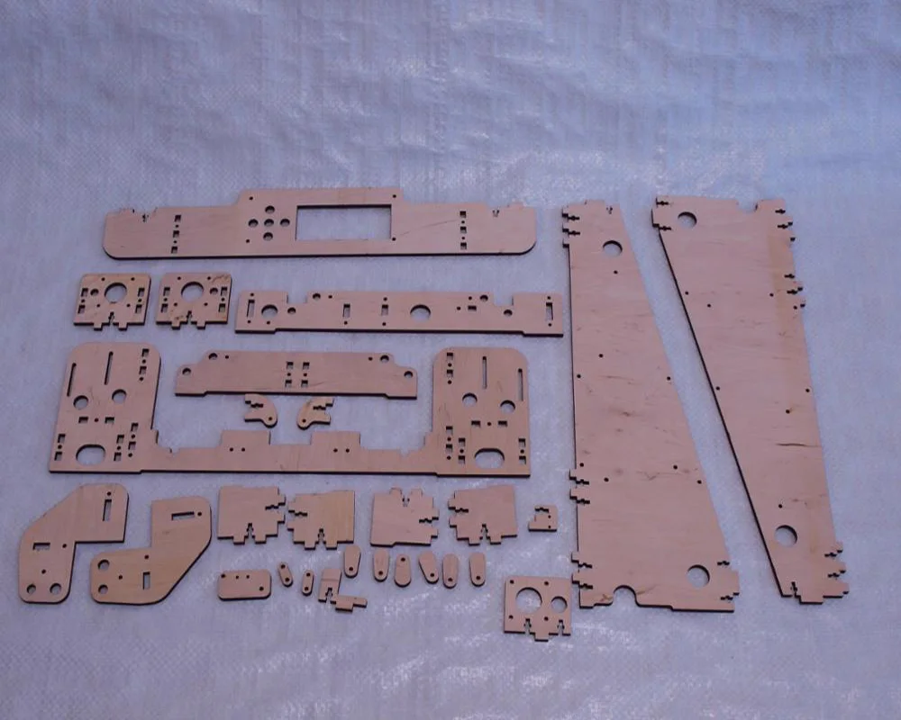 DIY Anet A8/Hesine M505/Tronxy 3d принтер клон Рамка комплект лазерная резка 6 мм фанерная