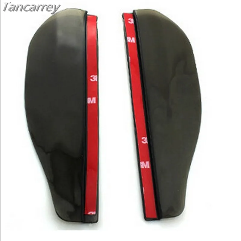 

2 pcs Car Styling PVC Car Rear View Mirror Sticker Rain Eyebrow for renault logan lada priora camry skoda yeti ford focus