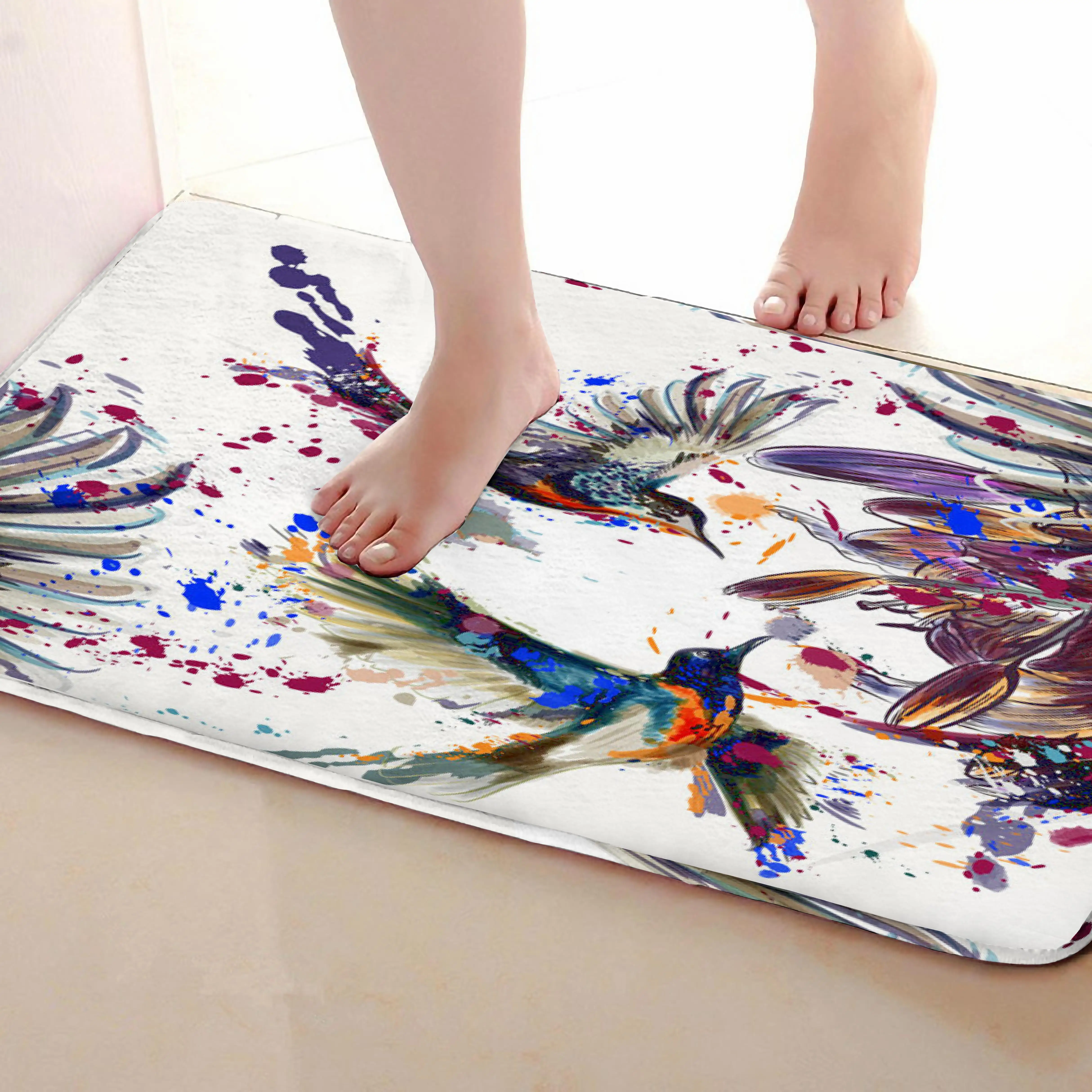 Птица Стиль открытый Коврики S, забавные Нескользящие Для ванной Коврики, двери Коврики S, дверь входная Коврики s