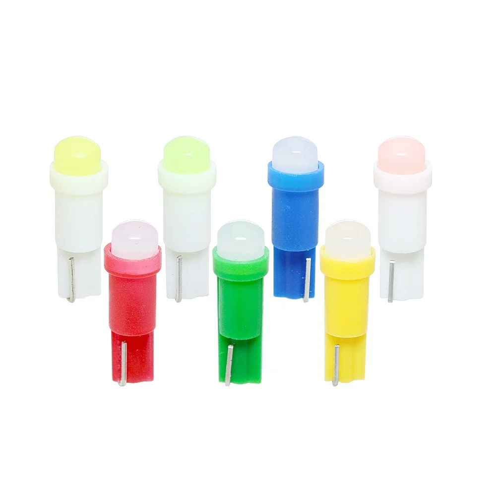 

10pcs W3W T5 3D COB LED Dashboard Instrument Light 12V LED Auto Wedge Light Door Lamp Indicator Warning Light Bulb